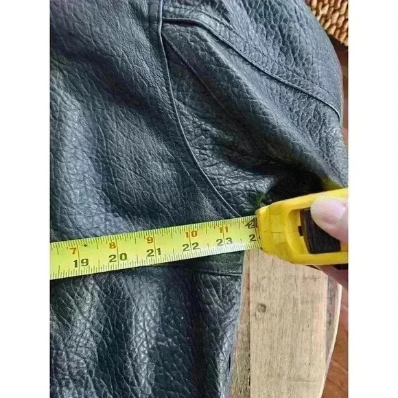 Vintage All Star Cafe " Atlantic City" Genuine Leather Bomber Jacket Men's Large - Picture 11 of 16